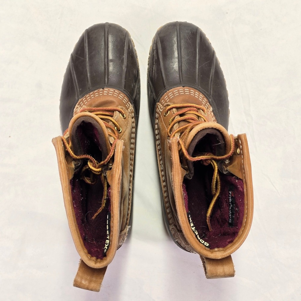 LL Bean Gore Tex Insulated Duck Boots Leather Women's Size 9 Made in USA - Picture 7 of 10